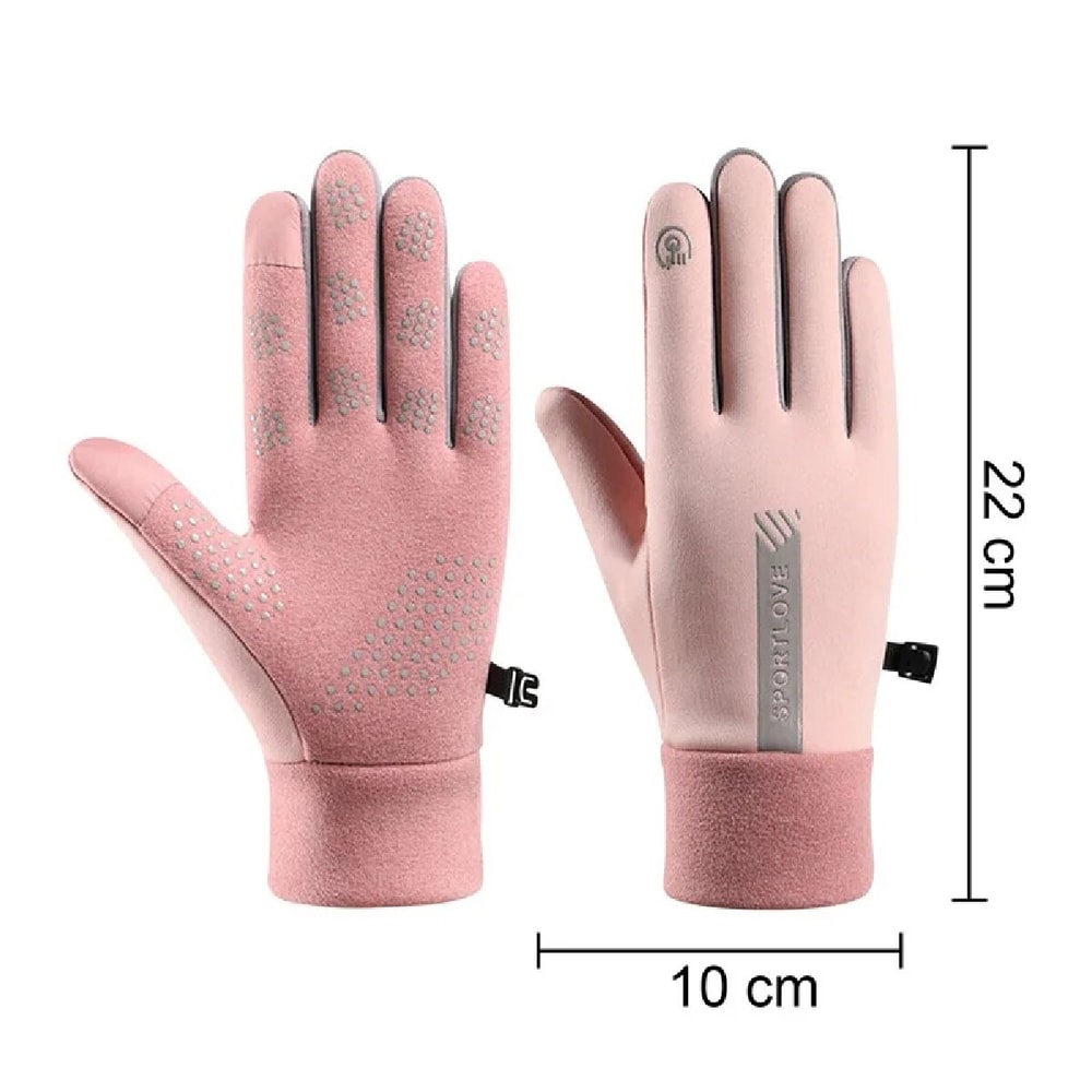 Winter Gloves for Women Thermal Fleece, Waterproof, Cold-Resistant Cycling and Skiing Mittens