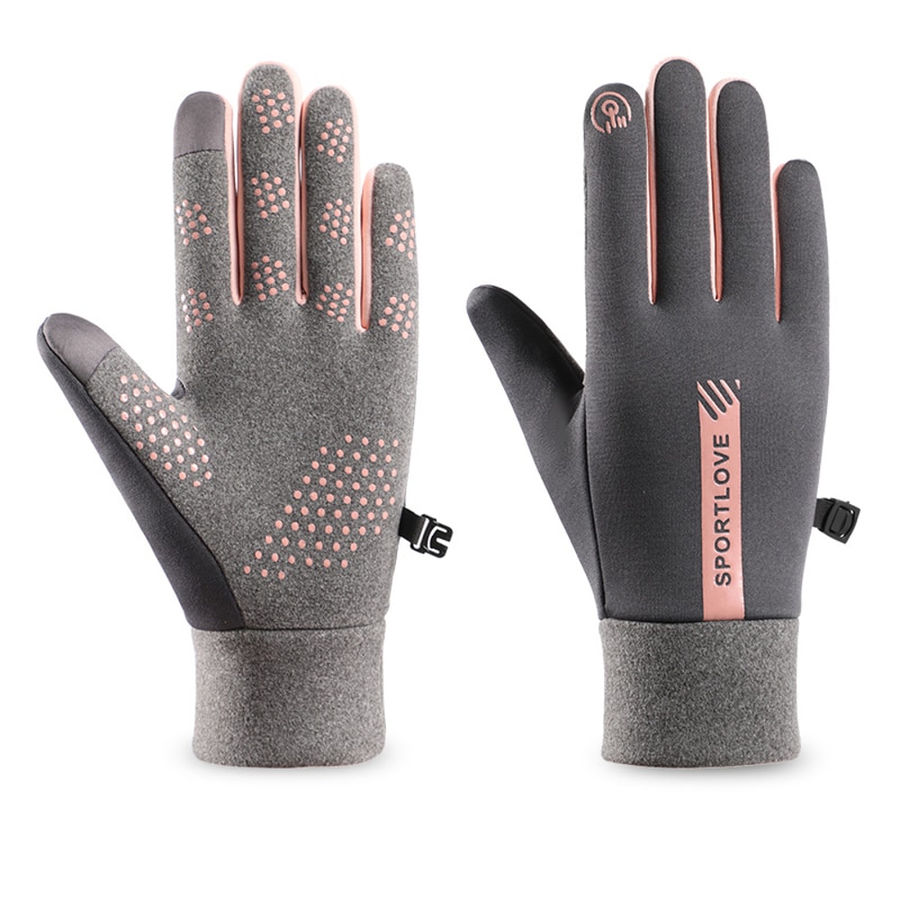 Winter Gloves for Women Thermal Fleece, Waterproof, Cold-Resistant Cycling and Skiing Mittens