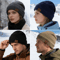 Unisex URGENTMAN Labal Winter Hat Solid Color Knitted Beanie Cap with Fur Lining for Men Women, Warm Outdoor Sports