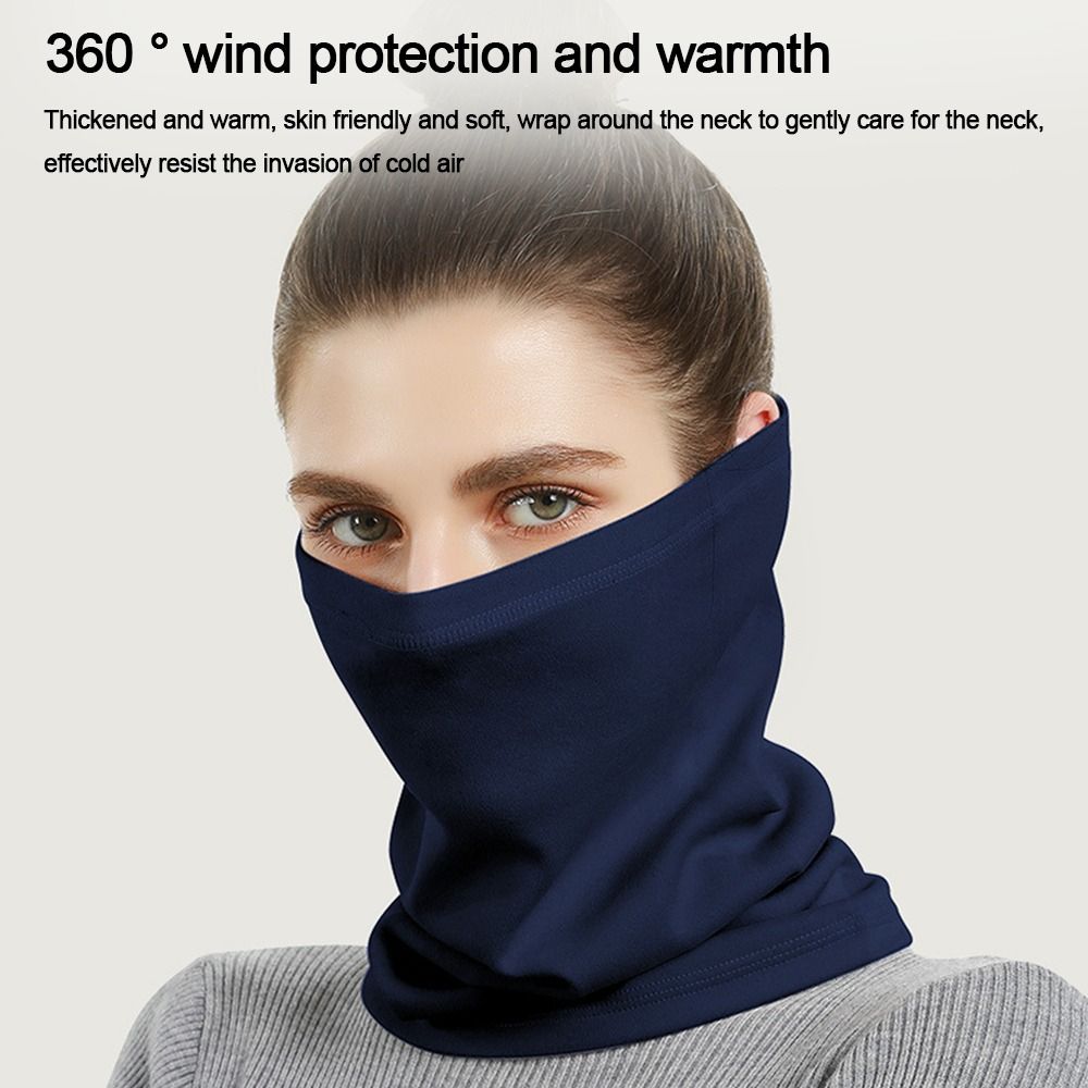 Winter Sports Bandana Neck Warmer for Men Women Thermal Velvet Ski Mask for Hiking, Cycling Snowboarding