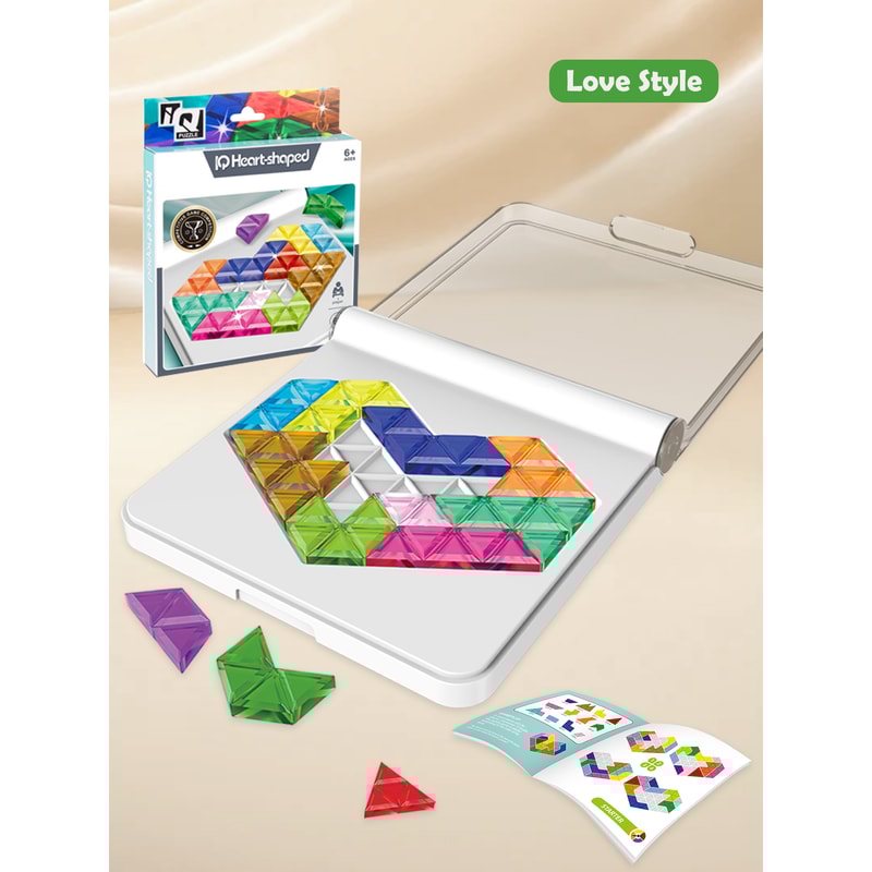 Educational Board Game for Kids Logical Thinking Training Geometric Shape Puzzle Interactive Battle Game