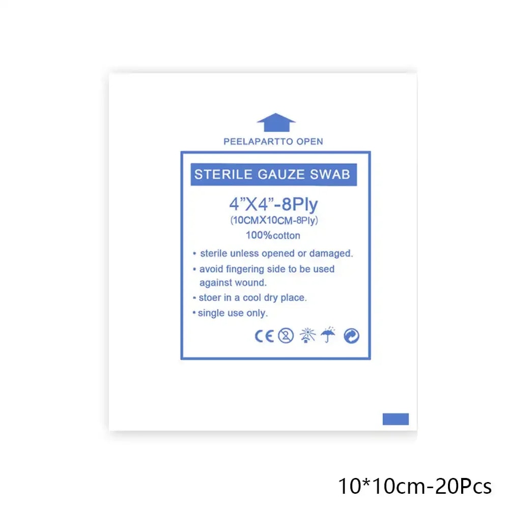 Sterile Gauze Pads Waterproof Wound Dressing Individually Wrapped First Aid Care 8