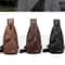UrbanCharge Mens Chest Bag USB Charging Crossbody Sling Bag in PU Leather