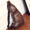 Genuine Leather Sling Bag for Men Retro Crossbody Chest Travel Backpack