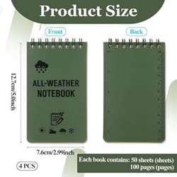 tactical waterproof notebook mini pocket all weather field notepad rainproof outdoor writing pad