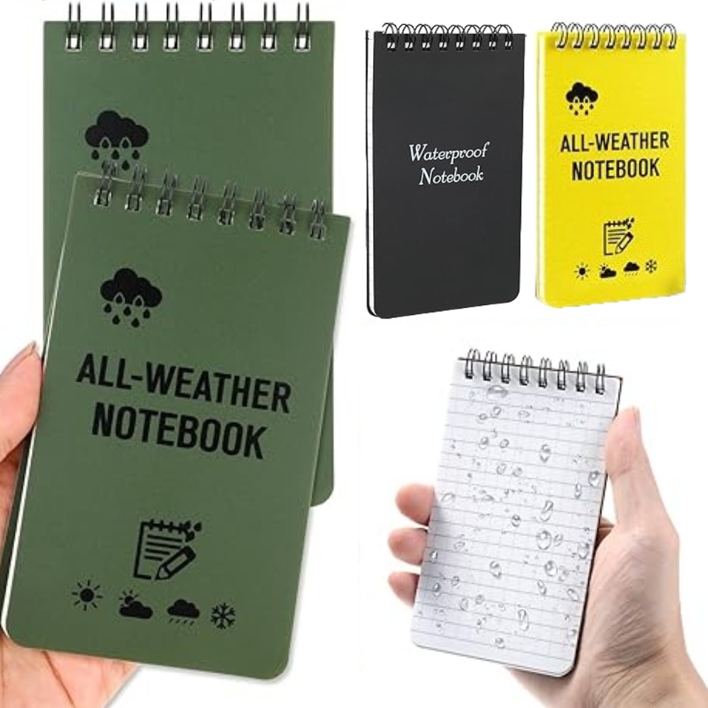 Tactical Waterproof Notebook Mini Pocket All Weather Field Notepad Rainproof Outdoor Writing Pad