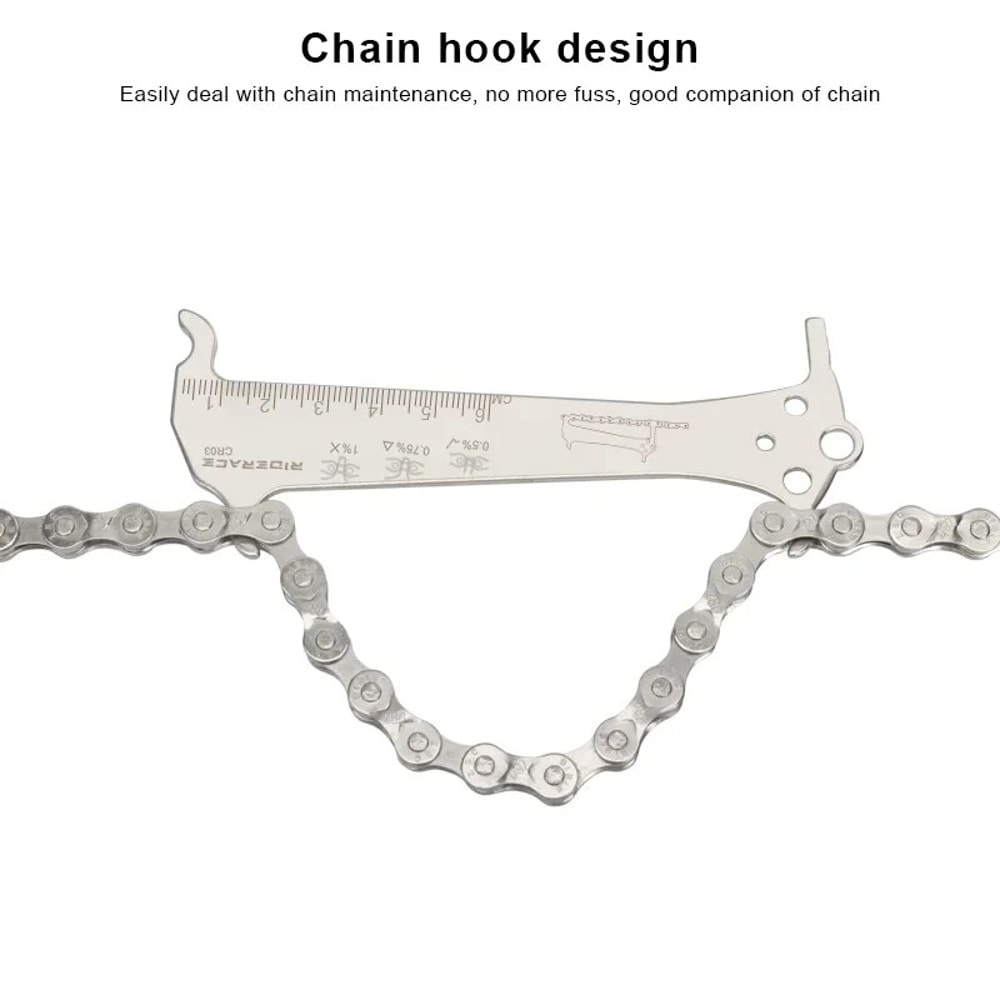 Precision Bicycle Chain Wear Gauge Stainless Steel Bike Chain Checker 1