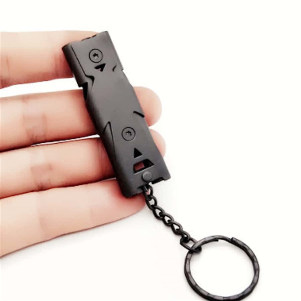 High Decibel Survival Emergency Whistle Keychain Outdoor Safety Tool 1