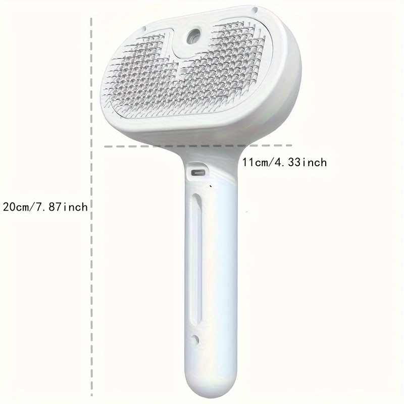 Pet Hair Remover Brush with Spray Grooming Comb for Cats and Dogs