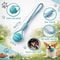 Interactive Dog Tug Toy with Rubber Ball Durable Rope Training Toy for Small Medium Dogs