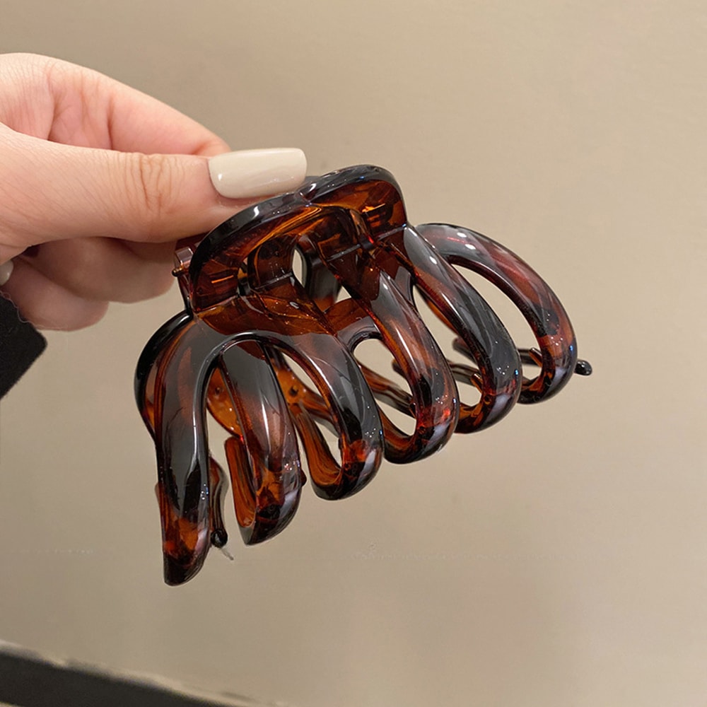 Large Hollow Hair Claw Clip for Women Strong Hold Ponytail Hair Clip