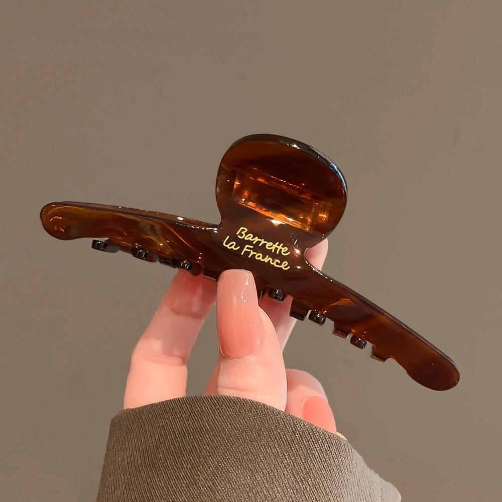 Leopard Acetate Hair Claw Clip Chic Strong Hold Hair Accessory for Women