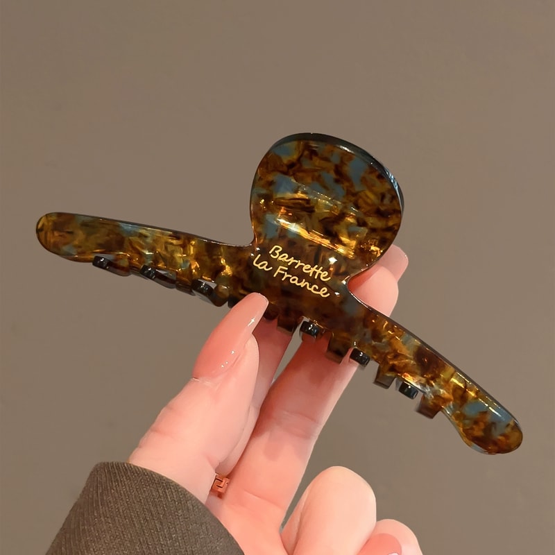 Leopard Acetate Hair Claw Clip Chic Strong Hold Hair Accessory for Women