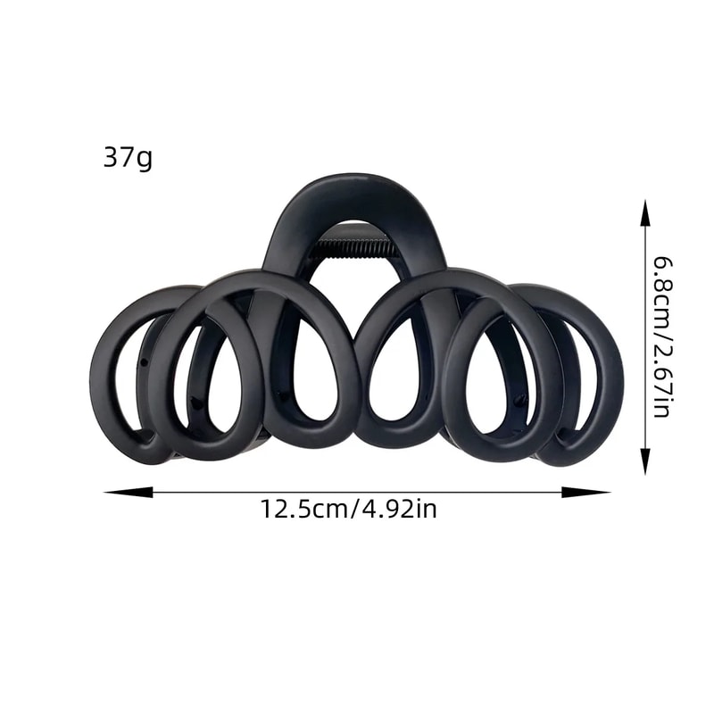 Elegant Frosted Bow Hair Claw Clip Minimalist Hair Accessory for Effortless Style