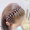 Elegant Rhinestone Headband Non Slip Hairband Sparkly Fashion Hair Hoop For Women 2