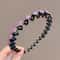 Elegant Rhinestone Headband Non Slip Hairband Sparkly Fashion Hair Hoop For Women 4