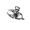 Gothic Spider Hair Claw Clip with Pearl Charm Strong Hold Halloween Punk Hair Accessory