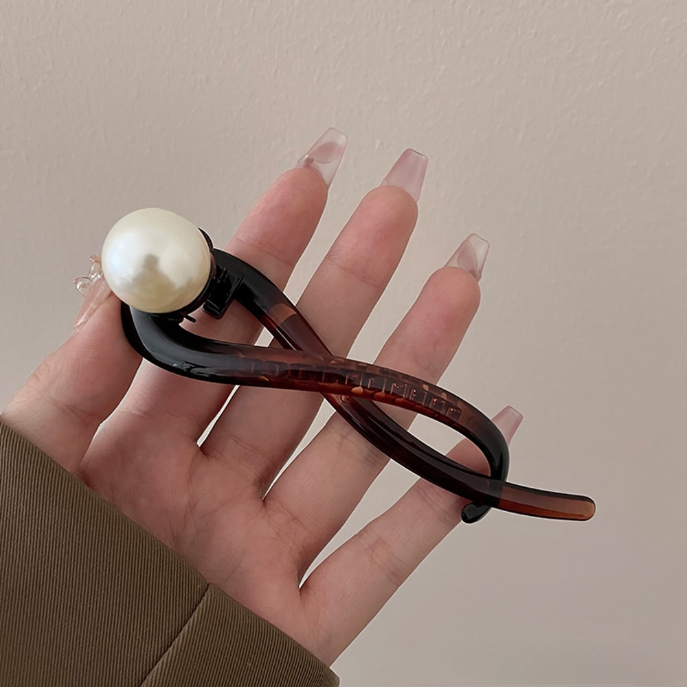 Retro S-Shape Twist Hair Clip Multi-Color Ponytail Claw Accessory