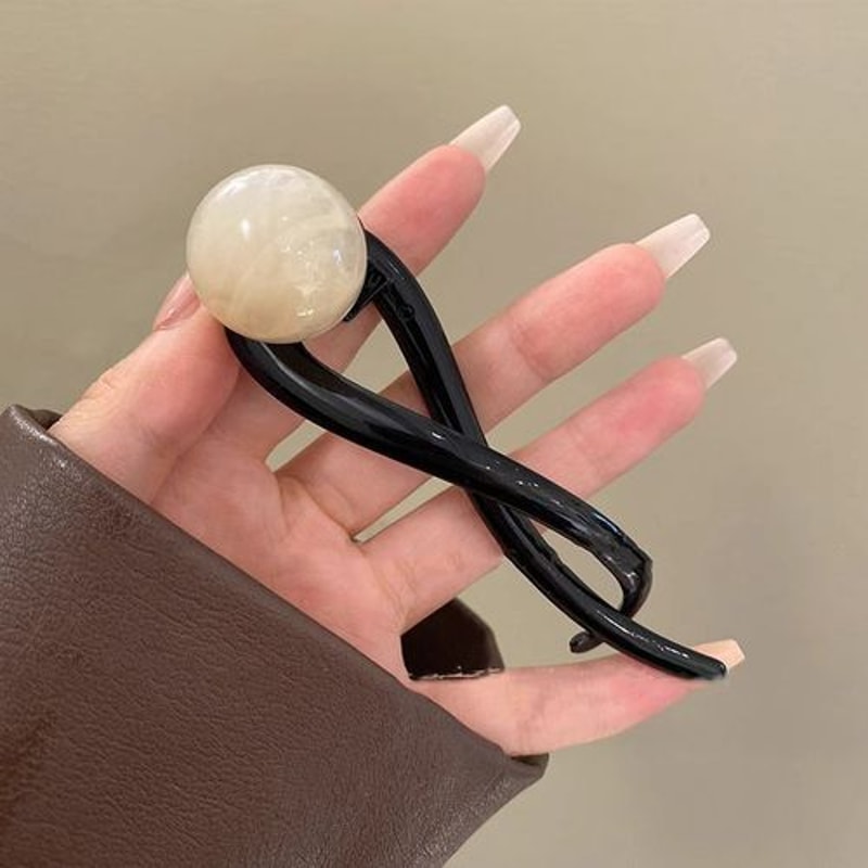 Retro S-Shape Twist Hair Clip Multi-Color Ponytail Claw Accessory