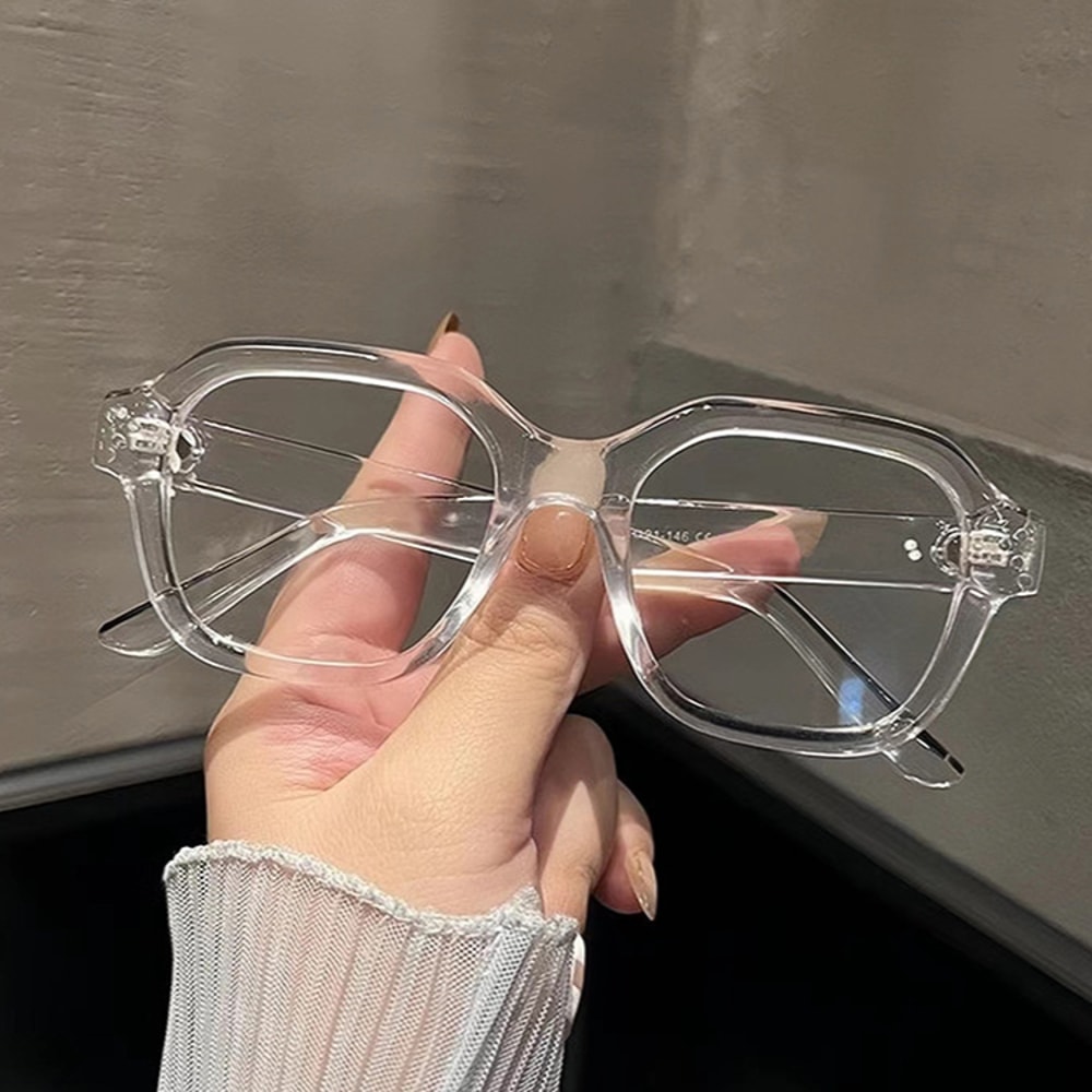 Retro Blue Light Blocking Glasses Oversized Computer Eyewear for Men and Women