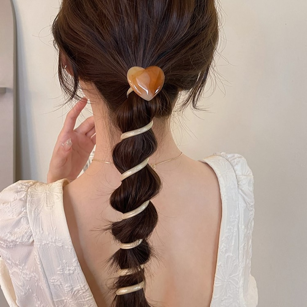 Minimalist Bubble Braid Headband Elastic Spiral Hair Tie For Effortless Ponytails 2