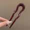 Elegant Tortoiseshell UShaped Hair Fork Acetate Hair Stick For Effortless Styling 5