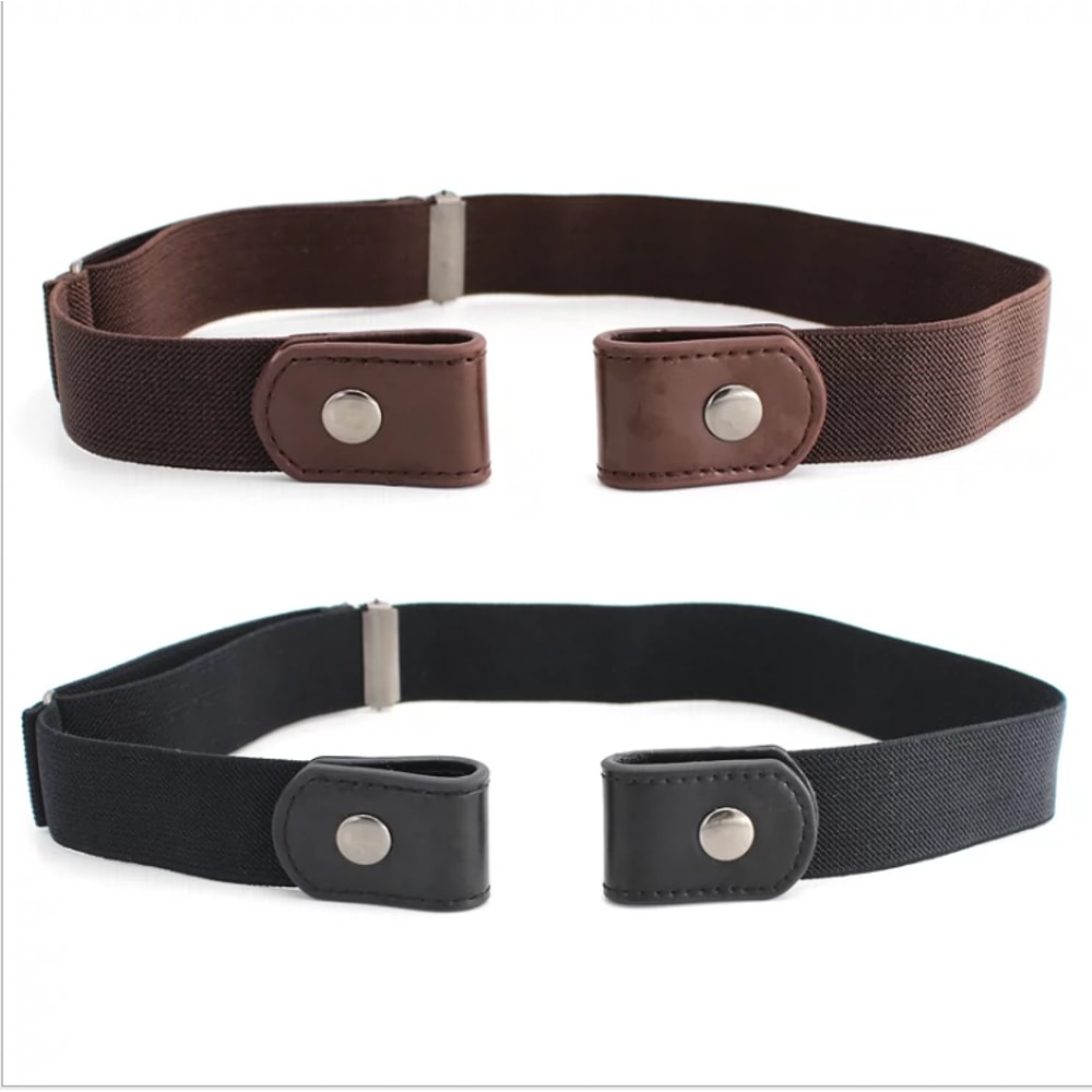 Adjustable Elastic Unisex Belt Invisible Seamless Jeans Belt