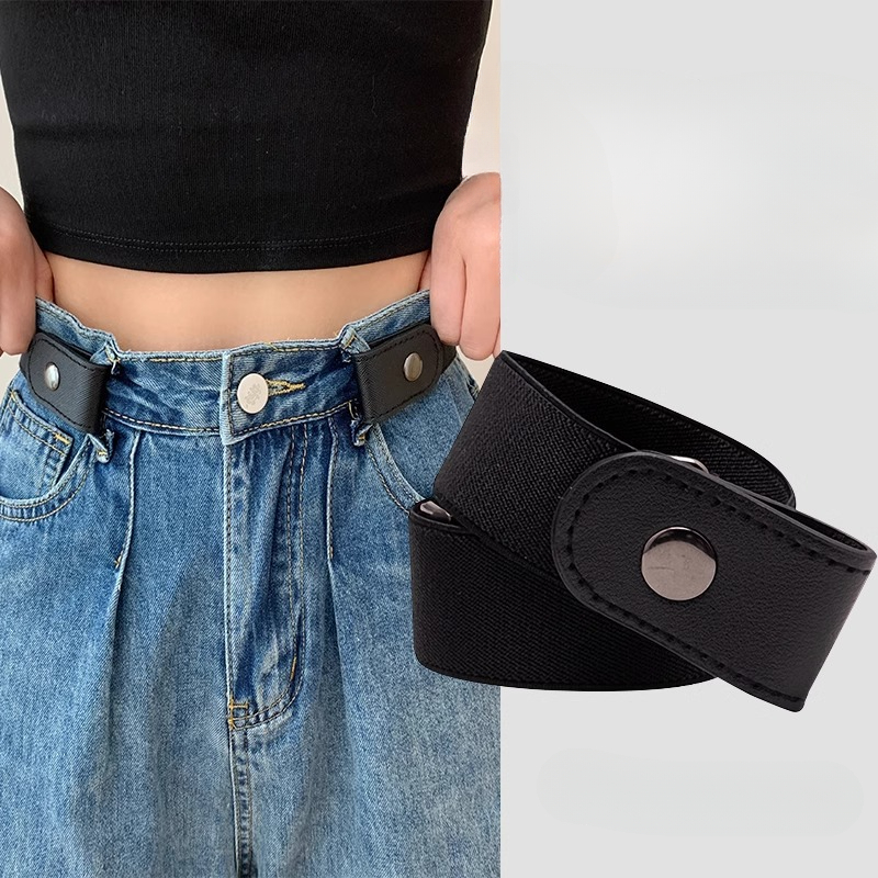 Adjustable Elastic Unisex Belt Invisible Seamless Jeans Belt