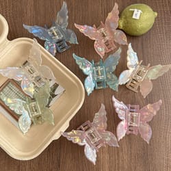 colorful butterfly hair claw clip for women trendy hair accessories
