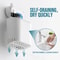 Suction Cup Toothbrush Razor Holder No Drill Bathroom Organizer 2