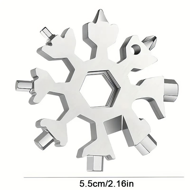 Snowflake Stainless Steel Multifunctional Tool Compact Outdoor Multi Tool Bottle Opener Keychain