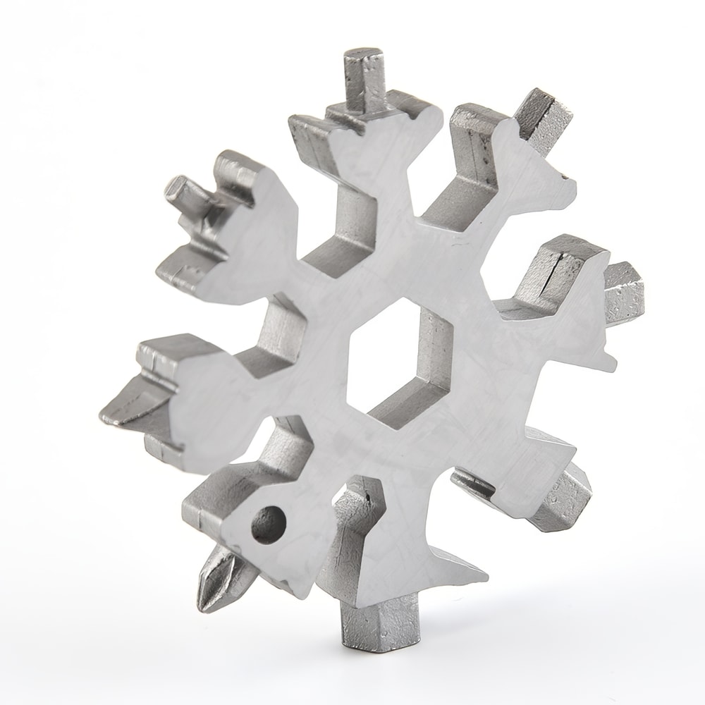 Snowflake Stainless Steel Multifunctional Tool Compact Outdoor Multi Tool Bottle Opener Keychain