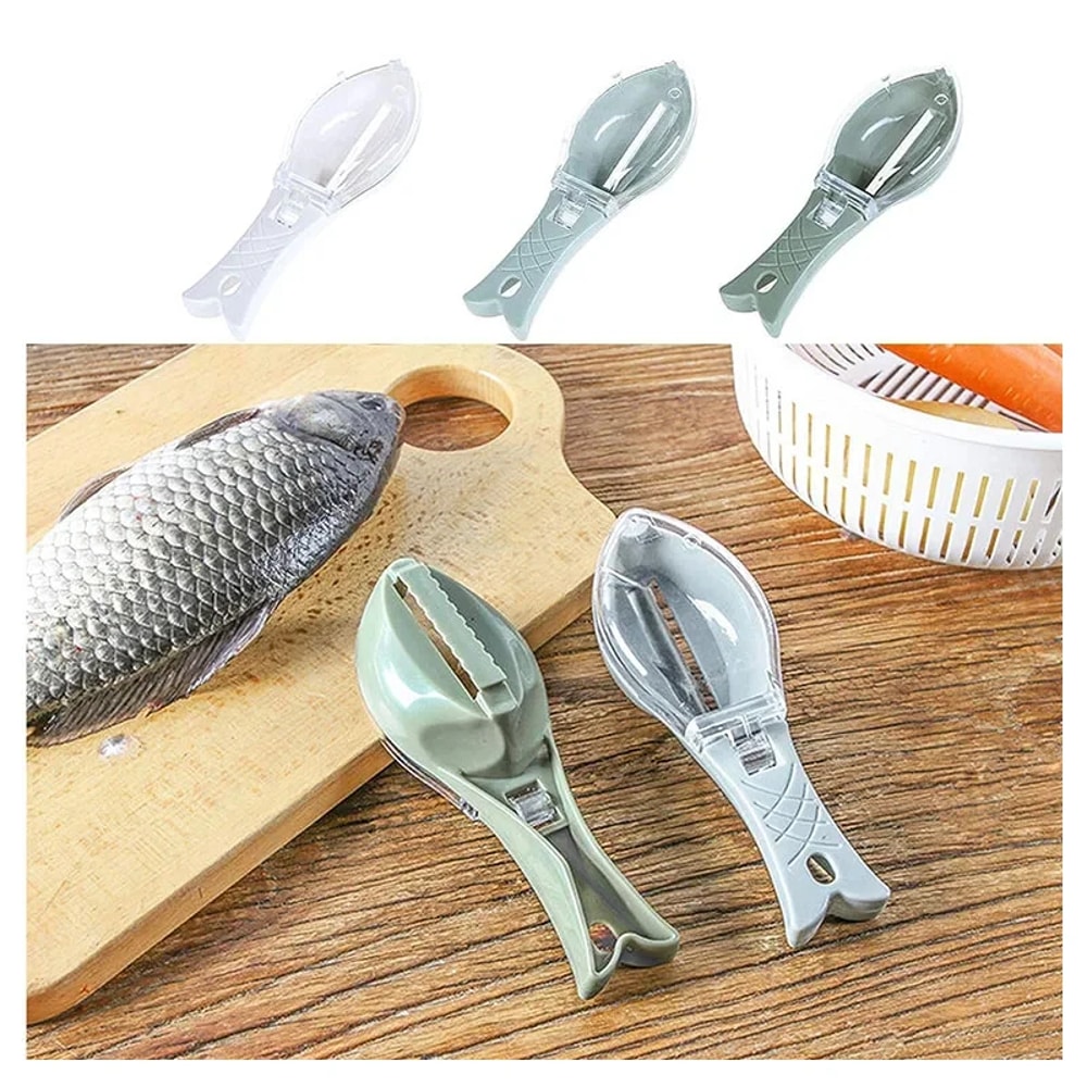 Premium Fish Scaler Efficient Fish Cleaning Tool with Protective Cover
