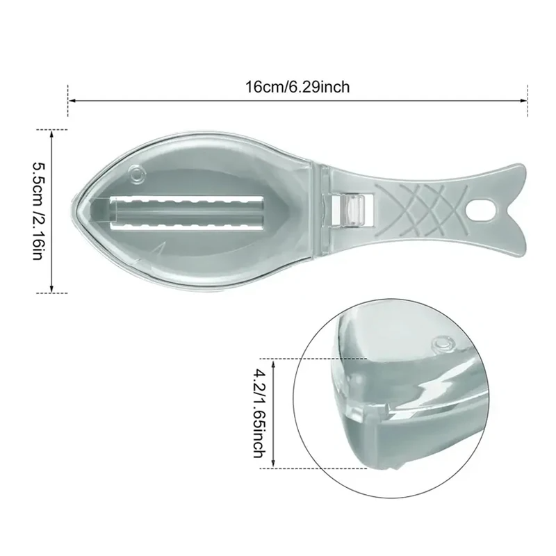 Premium Fish Scaler Efficient Fish Cleaning Tool with Protective Cover