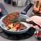 Premium Nylon Kitchen Tongs with Egg Spatula Steak Turner Clamp