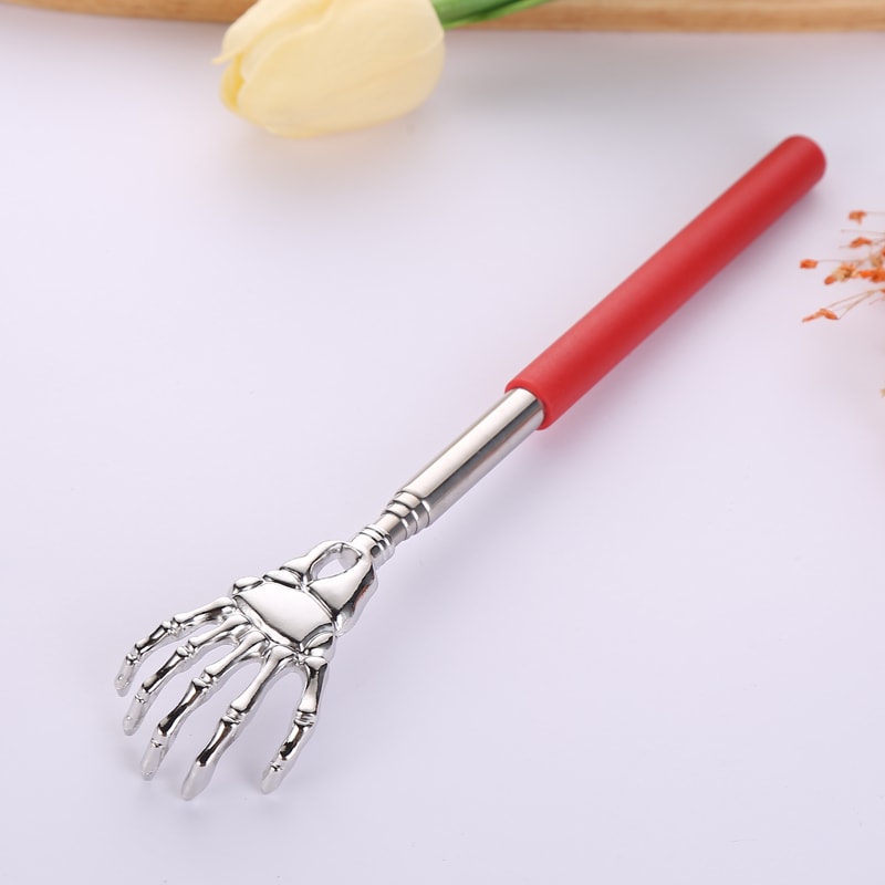 Skull Palm Telescopic Back Scratcher Hand Massager for Ultimate Back Relief