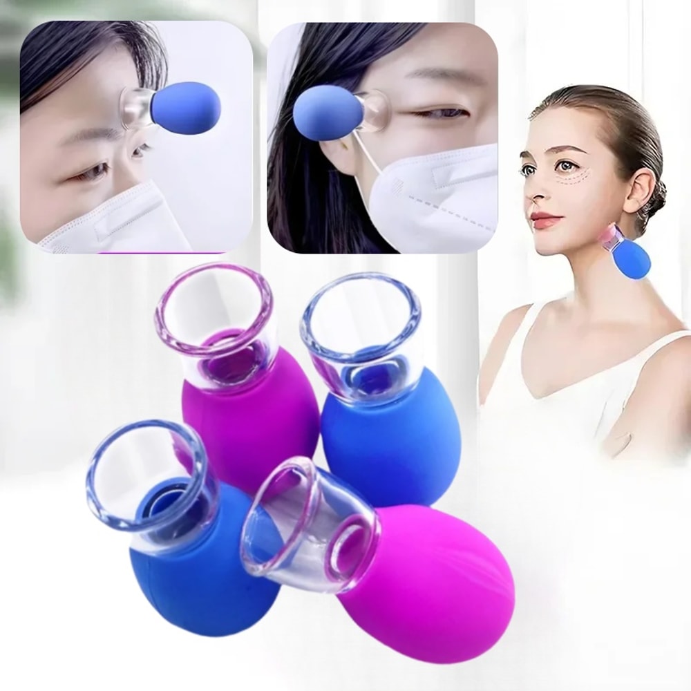 Premium Silicone Cupping Massage Set For Body Face Eye Care 0