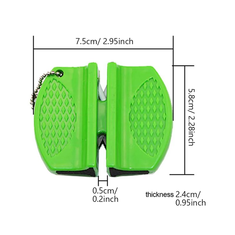 Portable Dual-Sided Knife Sharpener Compact Knife Sharpener for Kitchen Outdoor Use