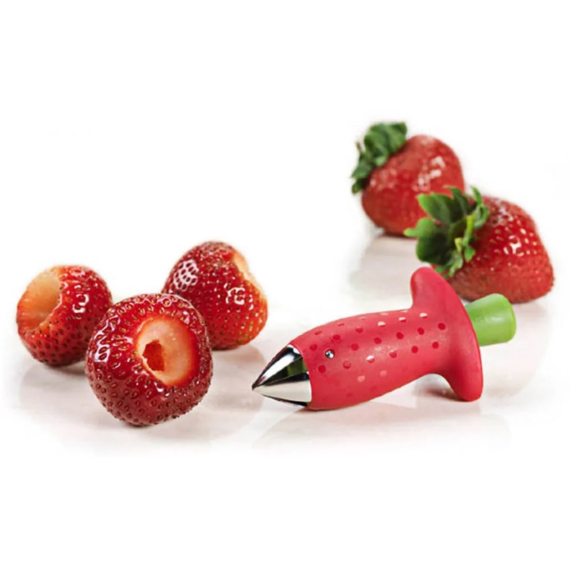 Strawberry Slicer And Huller Tool For Quick Fruit Prep 3