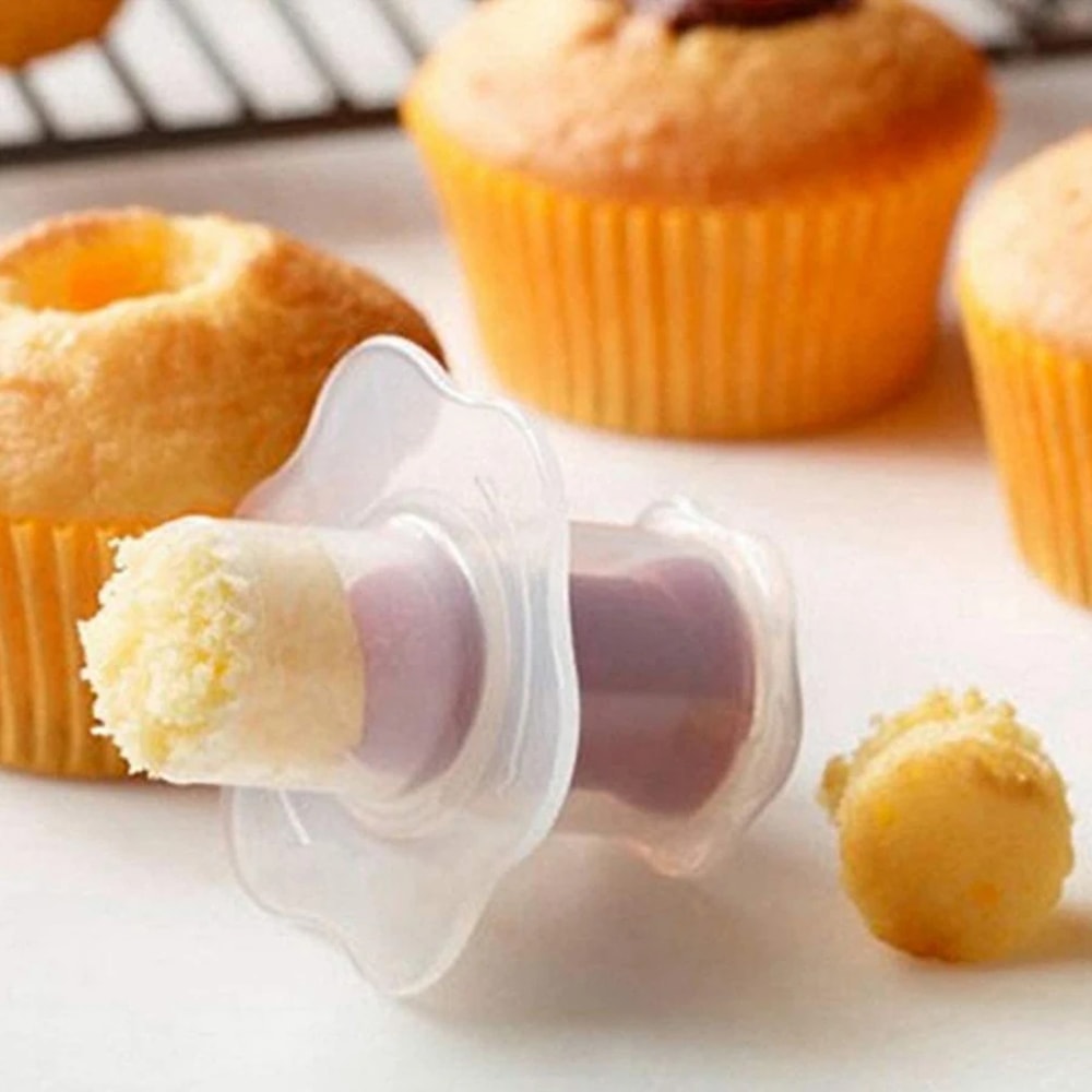 Cupcake Corer Plunger Tool for Easy Filling and Decorating Cakes Muffins