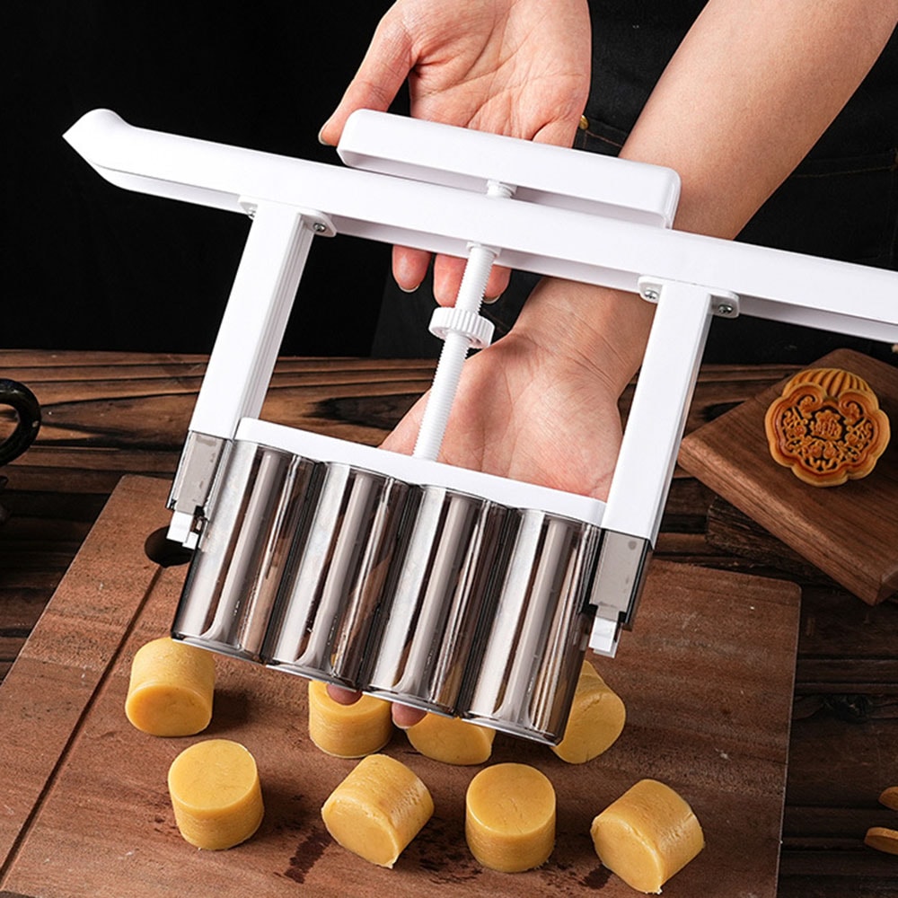 Hand Press Mooncake Mold Dough Divider Tool with Precision Stuffing Separator