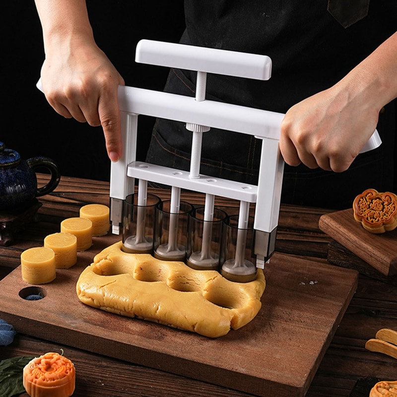Hand Press Mooncake Mold Dough Divider Tool with Precision Stuffing Separator