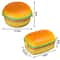 Double Tier Kids Bento Box Hamburger Lunch Container With Fork Microwave Safe Cute Food Box 5