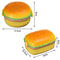 Double Tier Kids Bento Box Hamburger Lunch Container With Fork Microwave Safe Cute Food Box 5