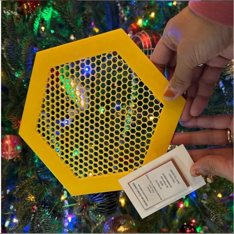 Premium Floating Bee Waterer Island Hexagonal Beekeeping Water Station for Safe Bee Hydration