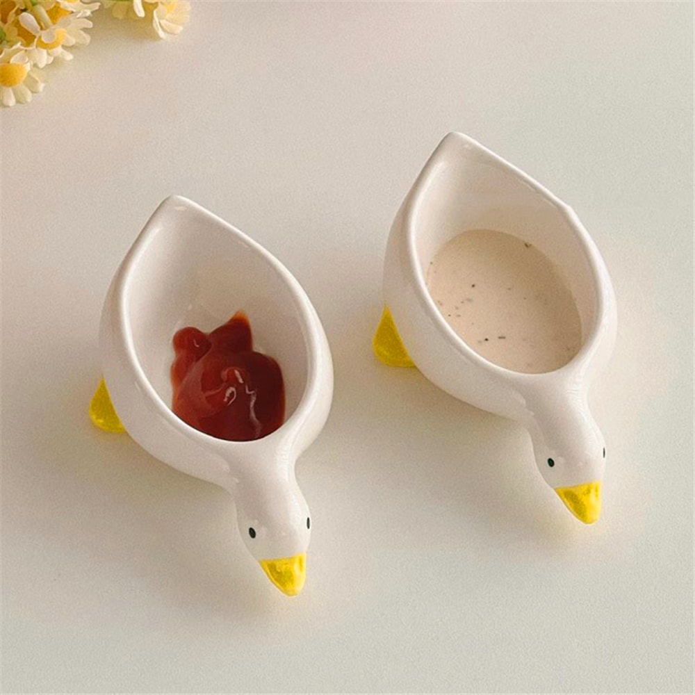 Ceramic Duck Mini Bowl Cute Salad Dipping Dish