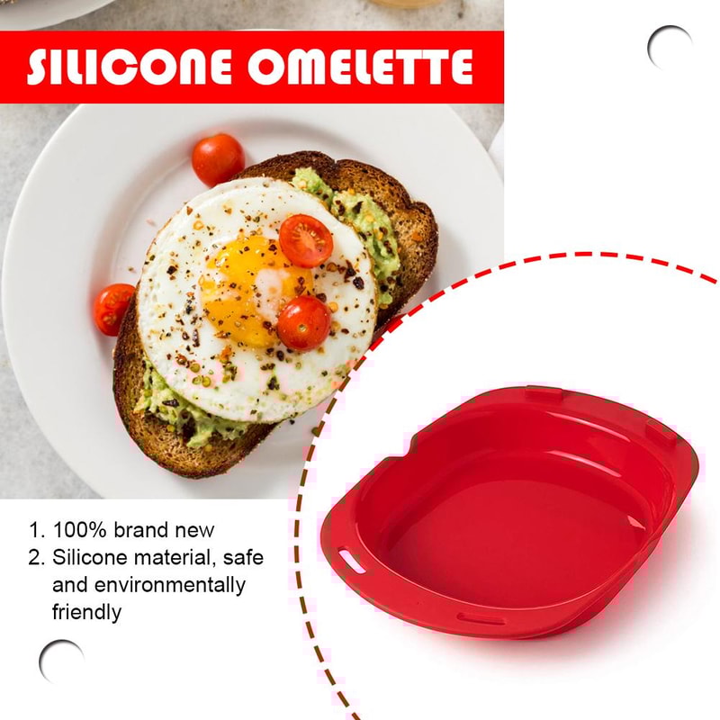 Silicone Omelette Mold for Microwave Egg Maker Pancakes
