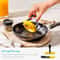 Non-Stick Silicone Egg Ring with Insulated Handle for Perfect Breakfasts