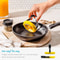 Non-Stick Silicone Egg Ring with Insulated Handle for Perfect Breakfasts