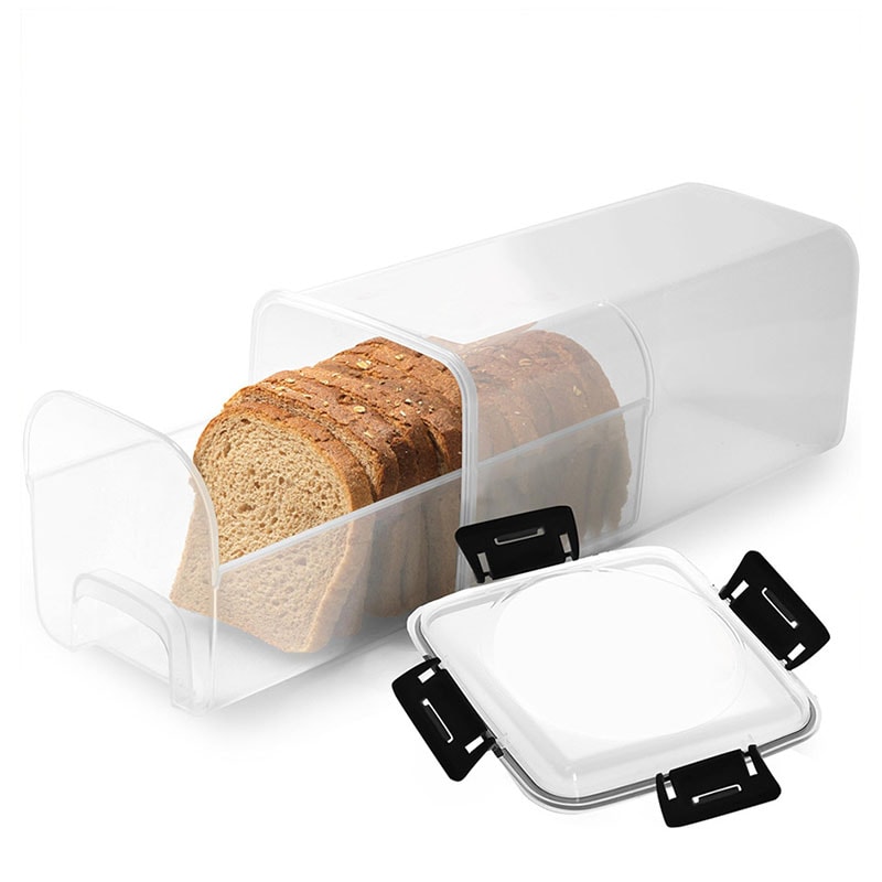 Premium Bread Storage Box with Airtight Sealing Lid Sandwich Loaf Keeper